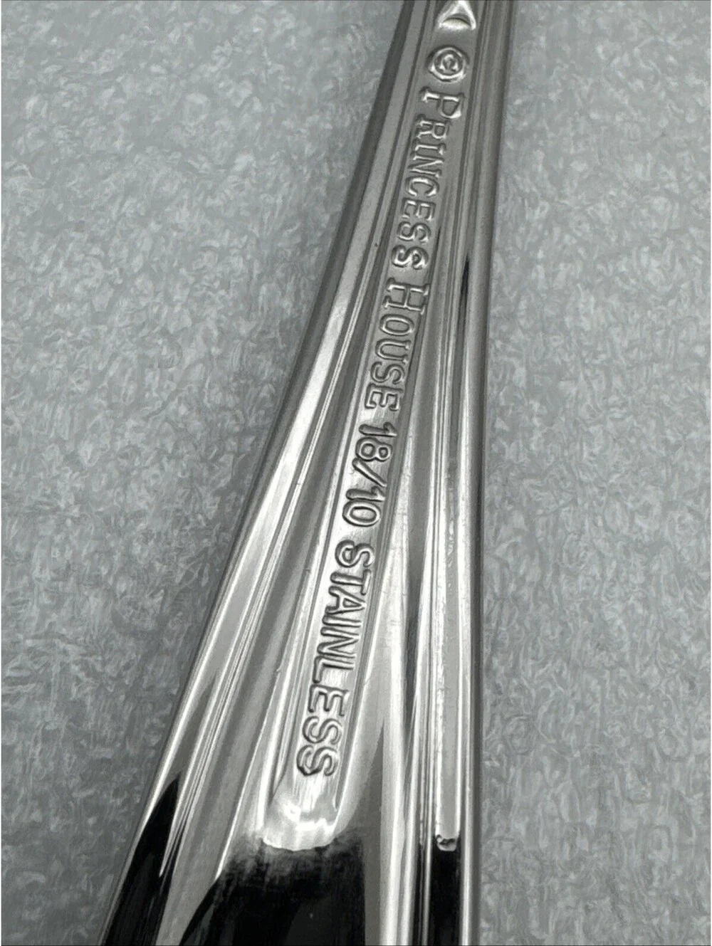 Set Of 5 Princess House BARRINGTON Oval Soup Spoons 18/10 Stainless Flatware 7